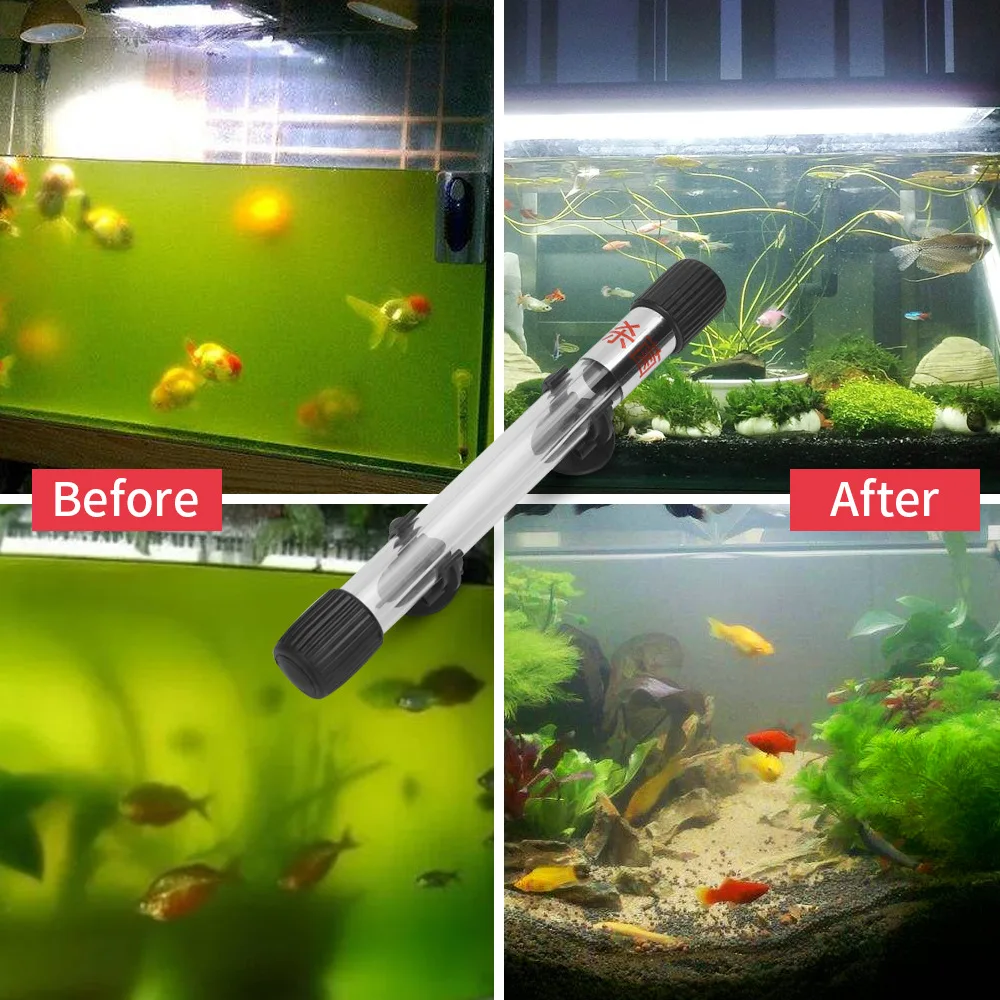 Lâmpada UV Submersível para Aquário 5 a 11W com Ventosas - Imagem 4