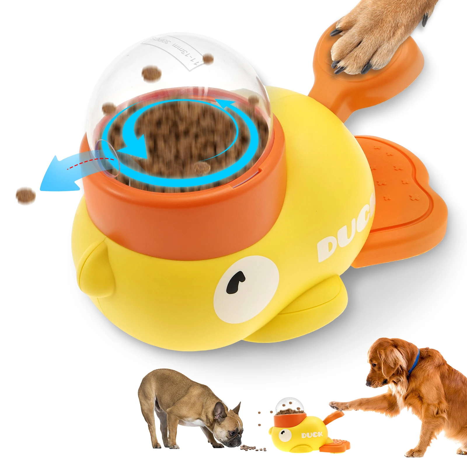 alimentador lento para cães lavável