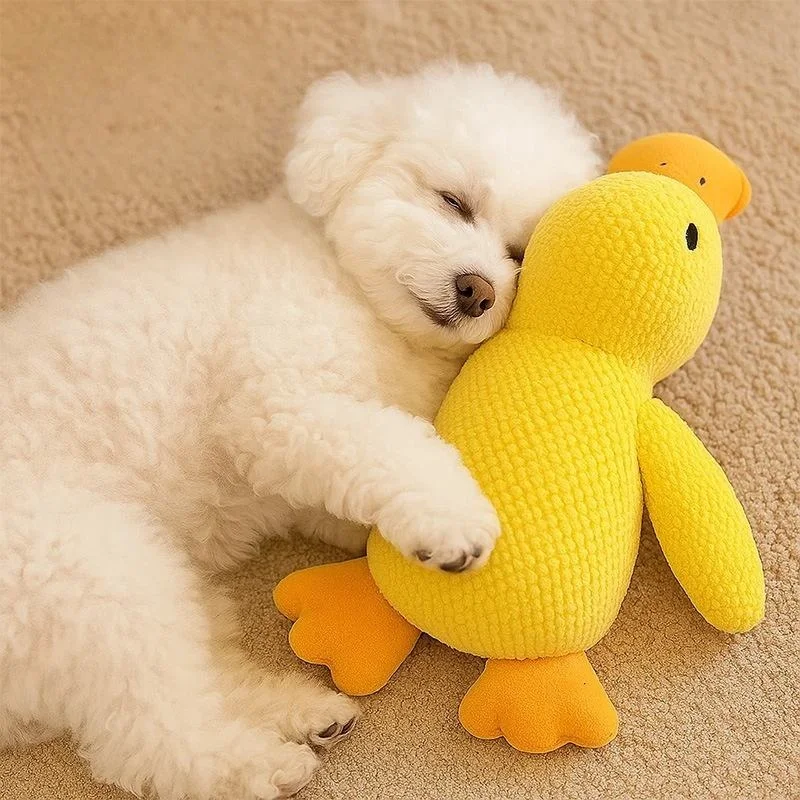 Brinquedo de Pelúcia Pato para Cães e Gatos com Som - Imagem 4
