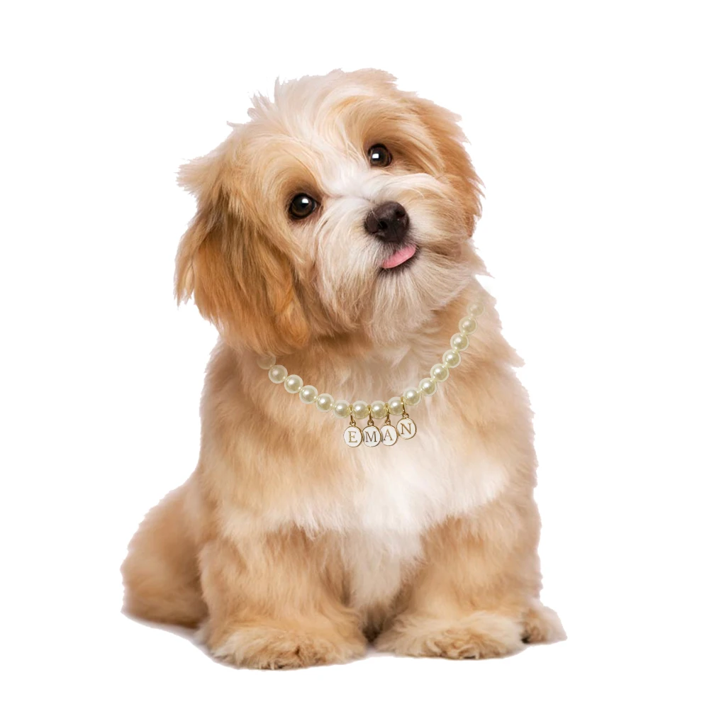 Colar de Pérolas para Cães e Gatos Pequenos de Plástico Leve Personalizável - Imagem 6