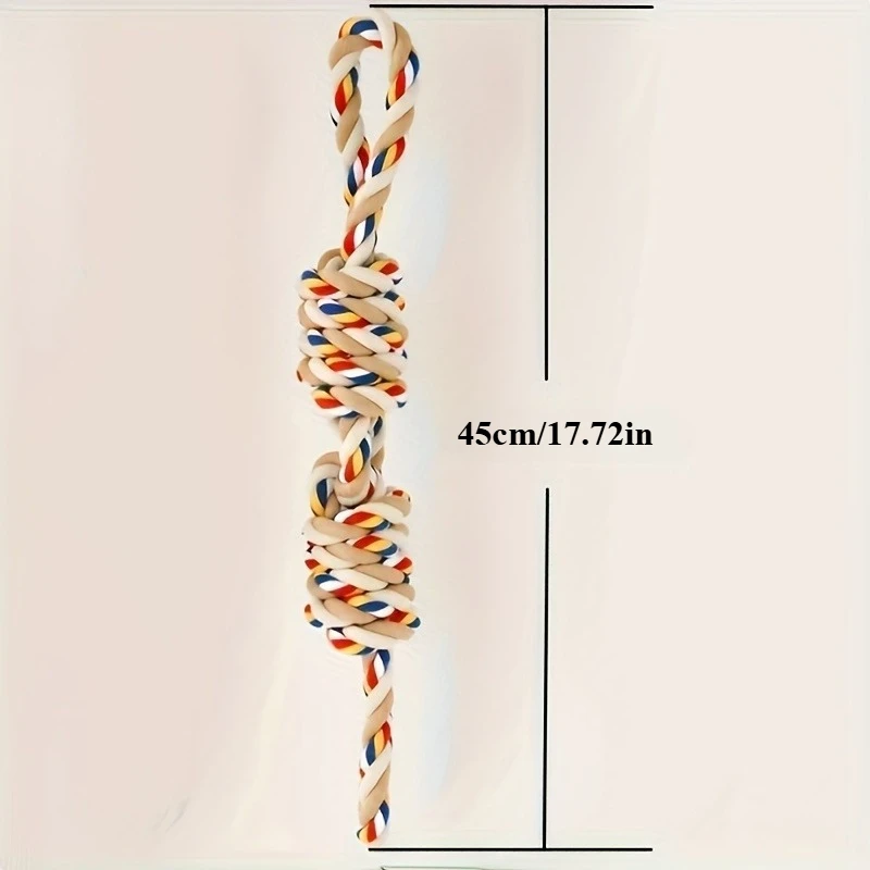 Brinquedo de Corda para Cães de Algodão Natural 45 cm Resistente - Imagem 6