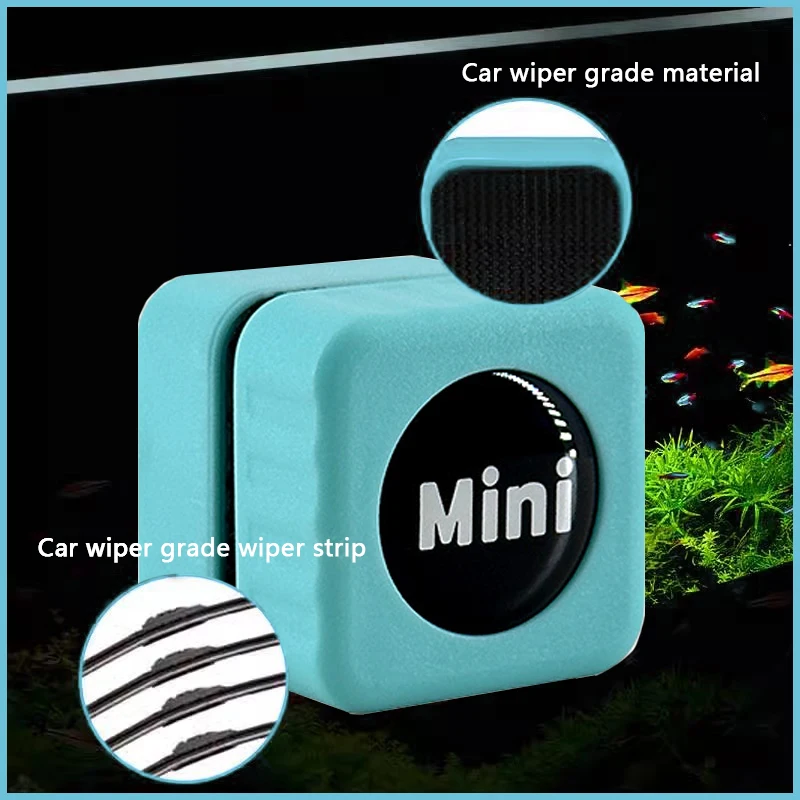 Limpador Magnético para Aquário de Vidro Pequeno 3-6mm Azul - Imagem 4