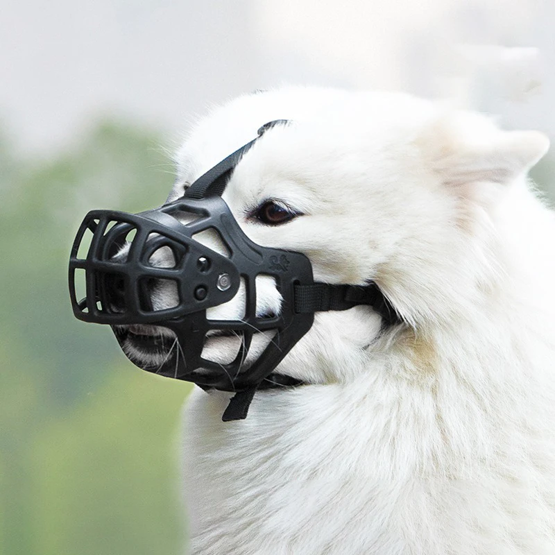 Focinheira de Silicone para Cães Médios e Grandes Respirável - Image 2