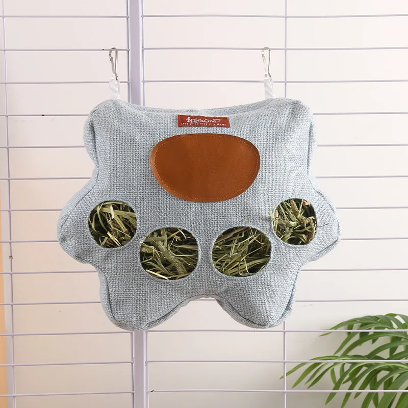 Alimentador de Feno para Roedores e Coelhos com Bolsa Espaçosa - Imagem 5