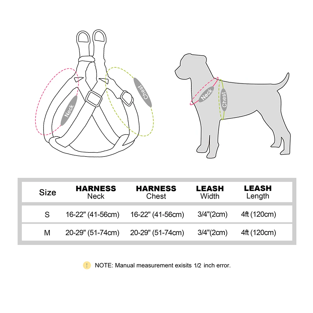 Conjunto Peitoral e Coleira para Cães Pequenos e Médios Ajustável - Image 6