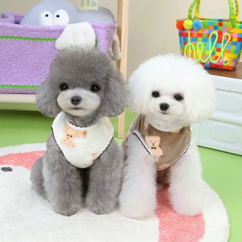 Colete de Pelúcia para Cães e Gatos de Inverno - Imagem 2