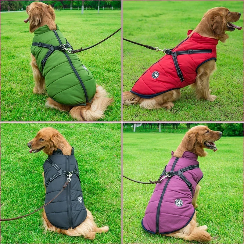 Jaqueta para Cães de Inverno Impermeável com Forro de Lã - Image 3