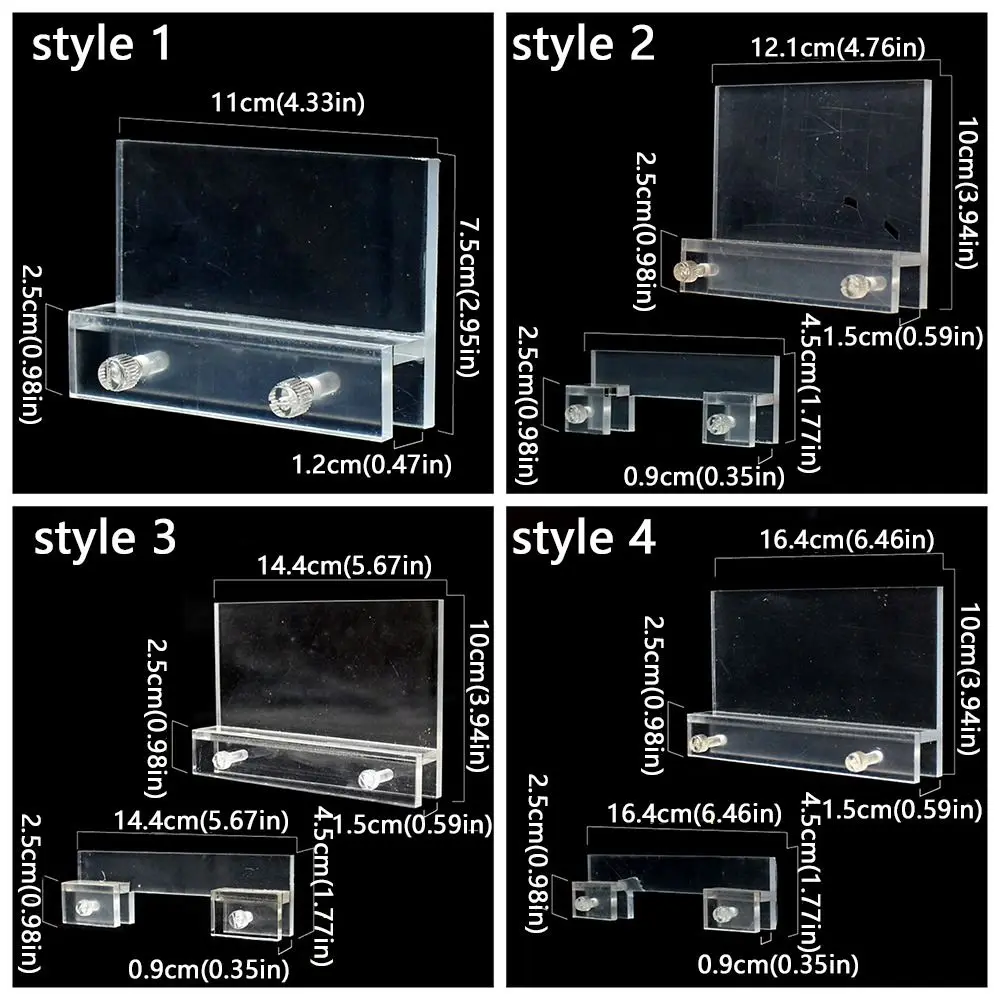 Suporte de Luz LED para Aquário de Acrílico Transparente sem Furos - Imagem 6