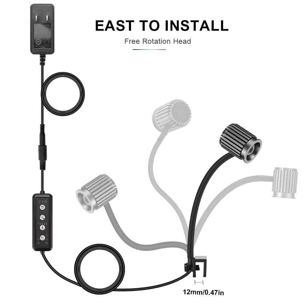 Lâmpada LED para Aquário de Água Salgada com Dimmer Inteligente - Imagem 6