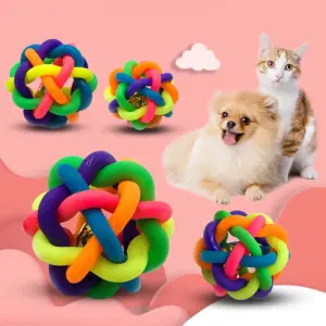 bola de borracha para cães com sino
