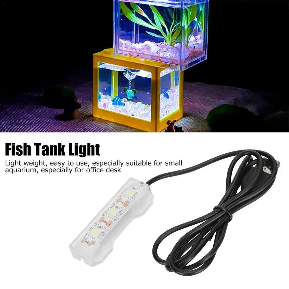 luminária LED USB para aquário pequeno
