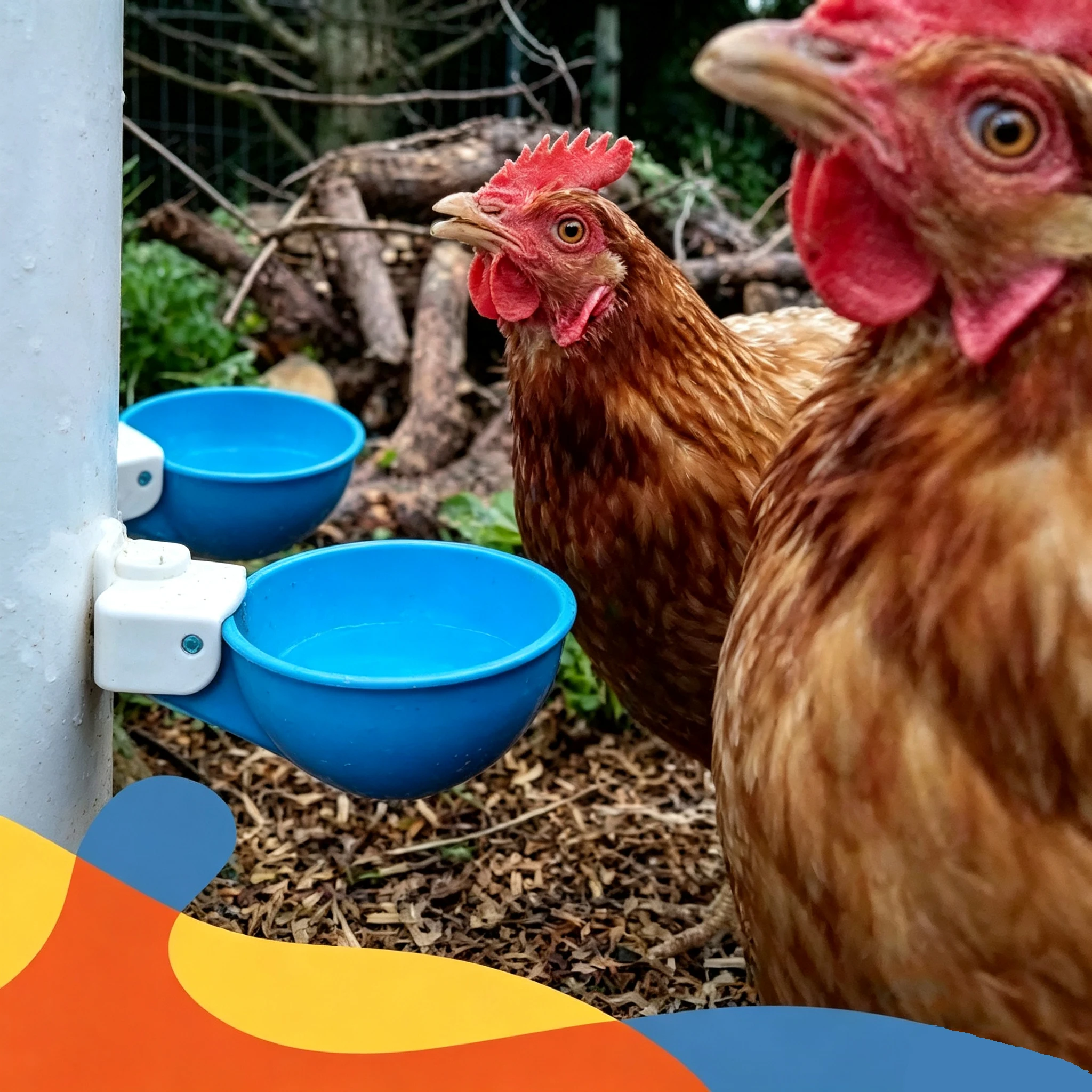 Bebedouro Automático para Aves 5 Peças com Bico Antivazamento - Imagem 2