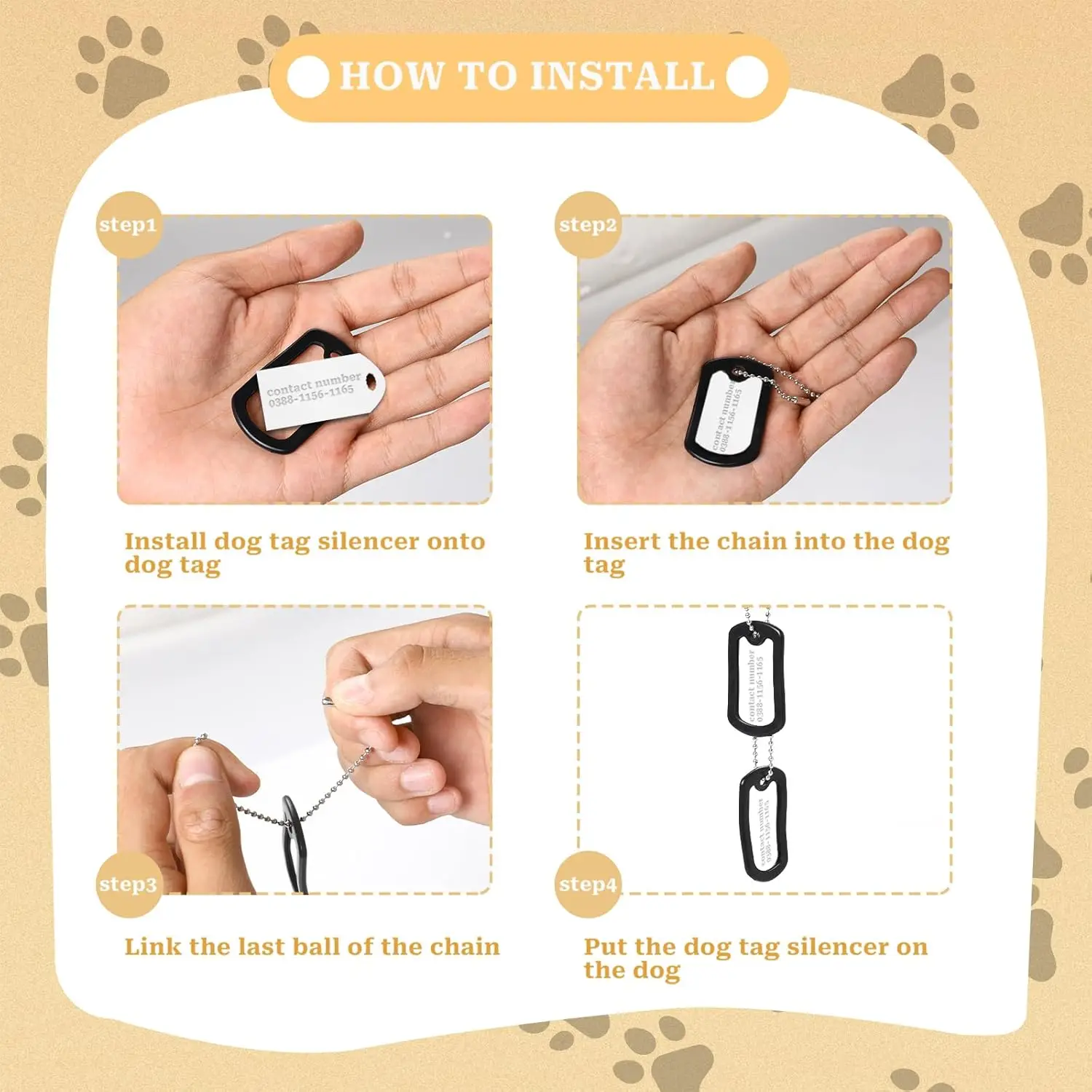Capa de Silicone para Placa de Identificação de Cães Reduz Ruído - Imagem 5