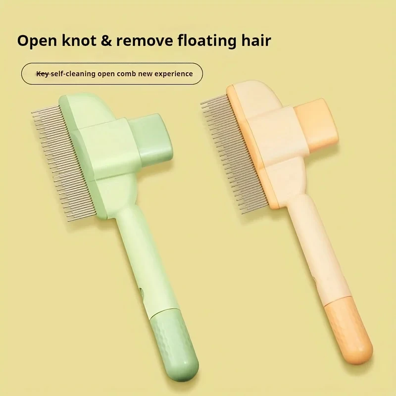 Escova para Gatos e Cães de Pelo Longo Autolimpante - Imagem 3