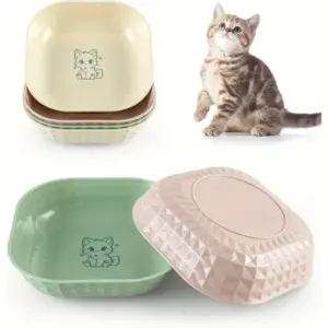 conjunto de tigelas para gatos prato raso