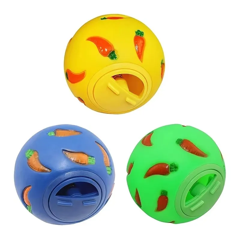 Bola Dispensadora para Coelhos e Roedores com Dispensa de Comida - Imagem 6