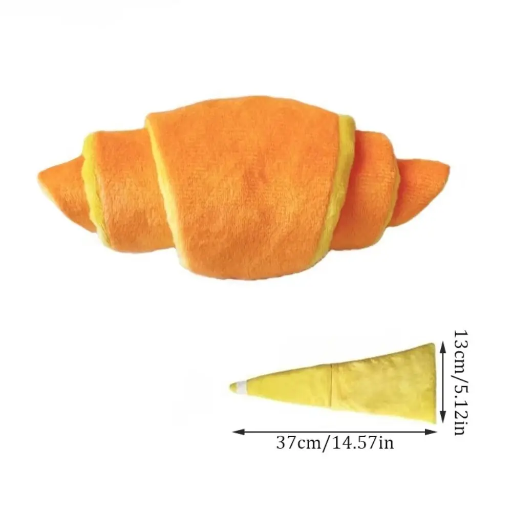 Brinquedo de Pelúcia para Cães em Formato de Croissant 37 cm com Compartimento para Petiscos - Imagem 6