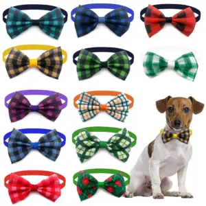 gravatas borboleta para cães estilo treliça