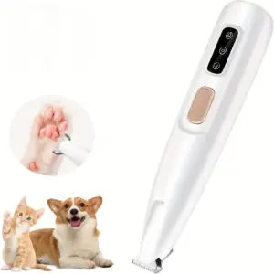 aparador de pelos para cães com luz LED