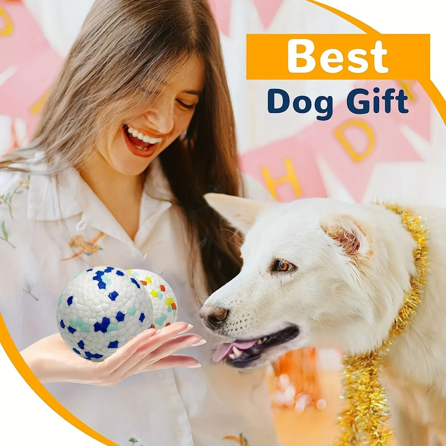 Brinquedo Bola para Cães de TPU de 6,3 cm para Moer Dentes - Imagem 2