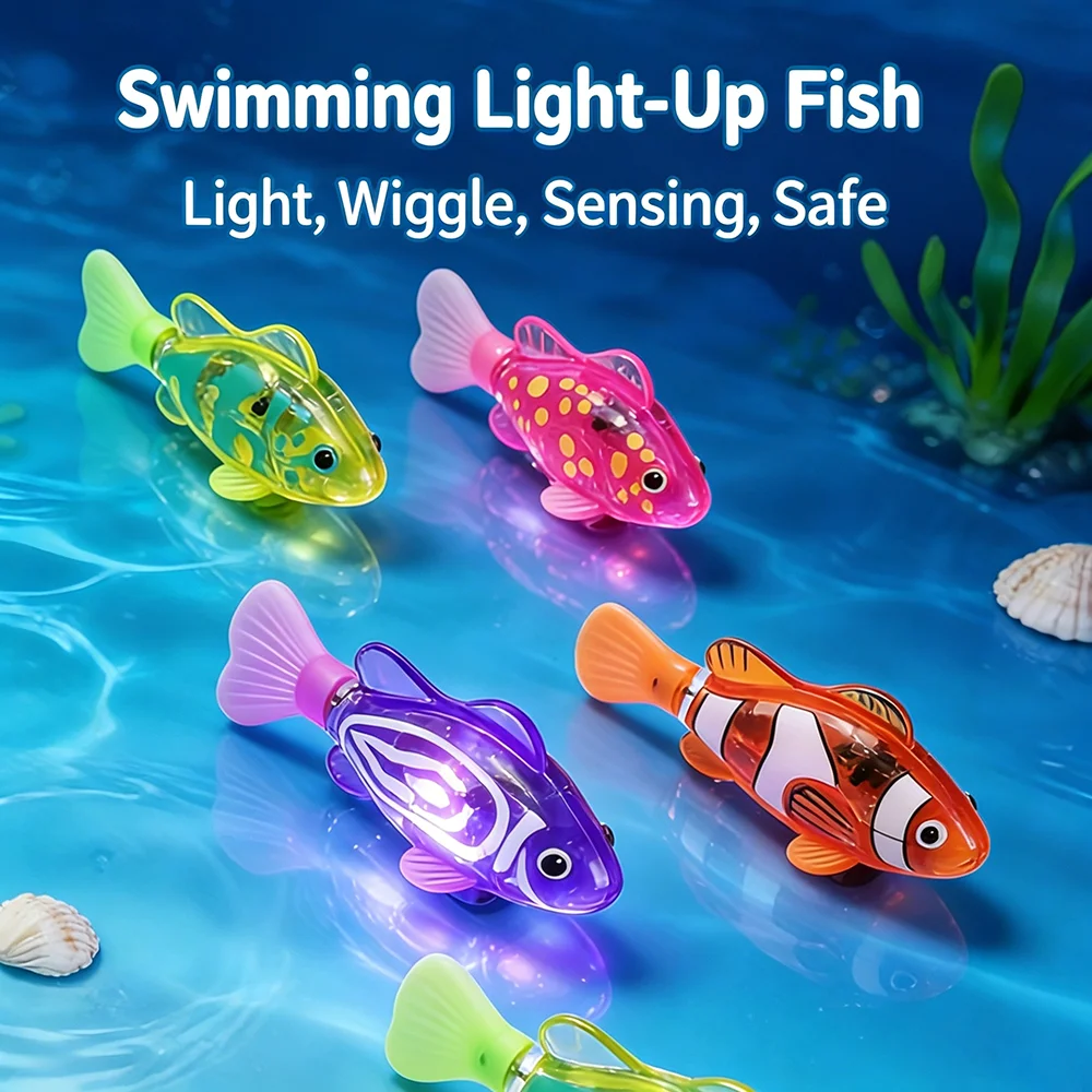 Brinquedo Robô Peixe para Gatos com LED e Bateria Inclusa - Imagem 3
