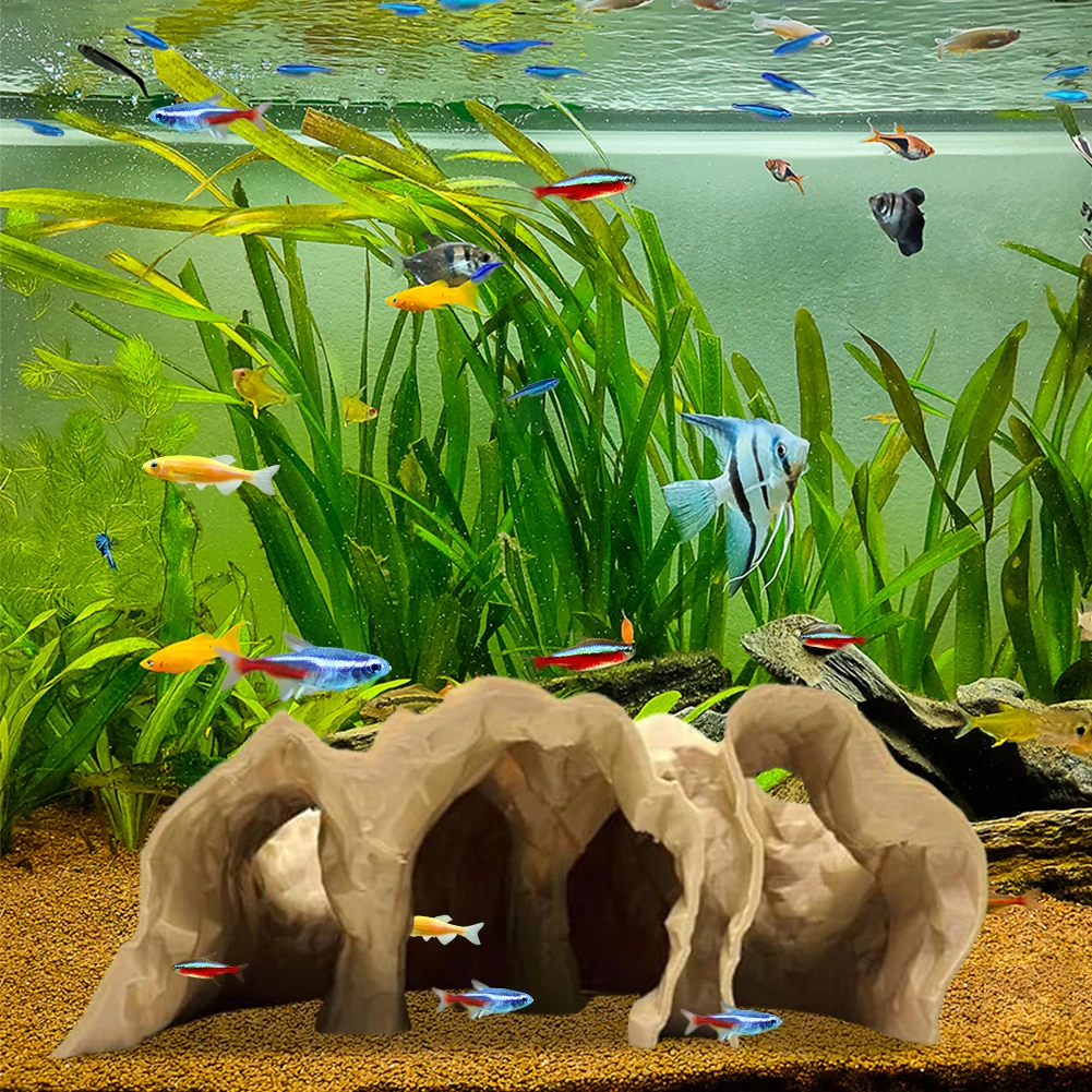 Túnel Caverna para Aquário Impresso 3D Decorativo para Peixes - Imagem 2