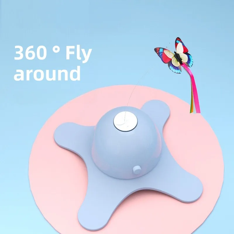 Brinquedo para Gatos Borboleta Rotativa com Efeitos Fluorescentes - Imagem 4