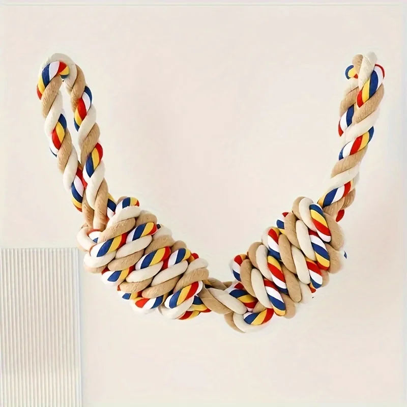 Brinquedo de Corda para Cães de Algodão Natural 45 cm Resistente - Imagem 3