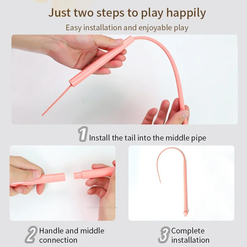 Brinquedo Varinha para Gatos com Cauda de Silicone de 52 cm - Imagem 2