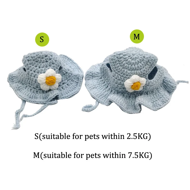 Chapéu de Malha para Gatos e Cães Pequenos M (até 7,5 kg) - Imagem 5