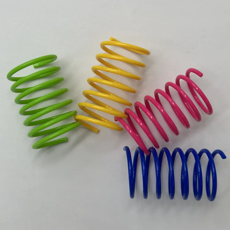 Brinquedo de Mola para Gatos Colorido 16 Peças Plástico Flexível - Imagem 4