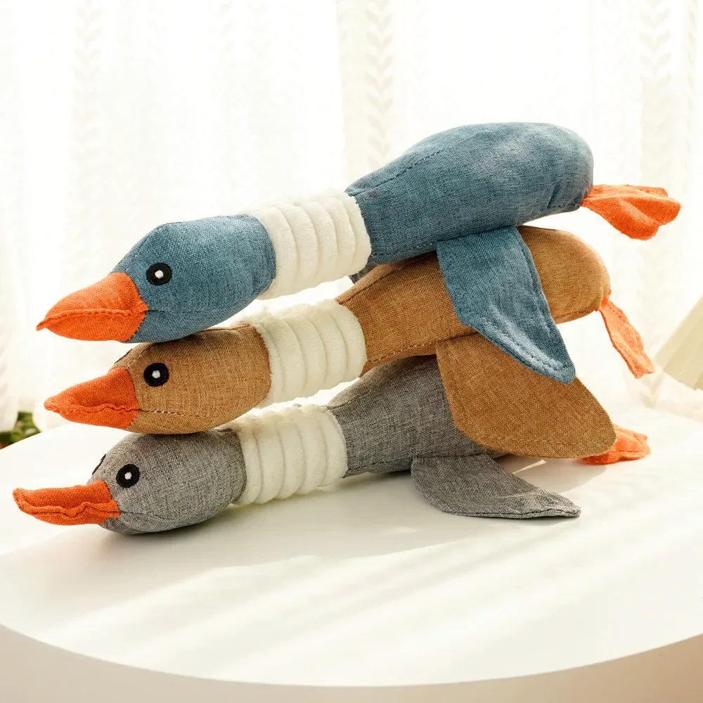 Brinquedo de Pelúcia para Cães Pato com Som para Mastigar - Imagem 5