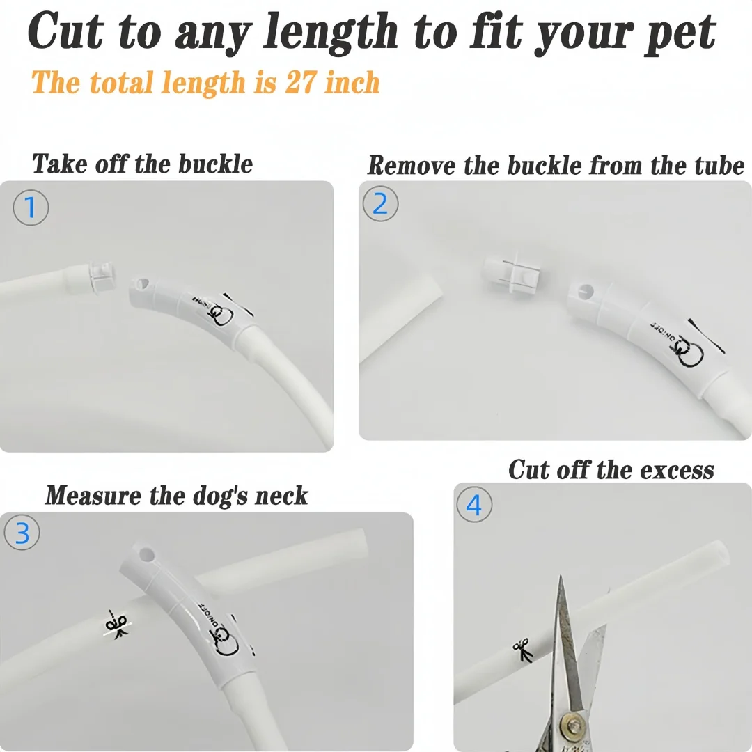 Coleira LED para Cães e Gatos Recarregável USB com 4 Modos de Luz - Image 4