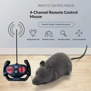 brinquedo para gato rato elétrico com controle remoto