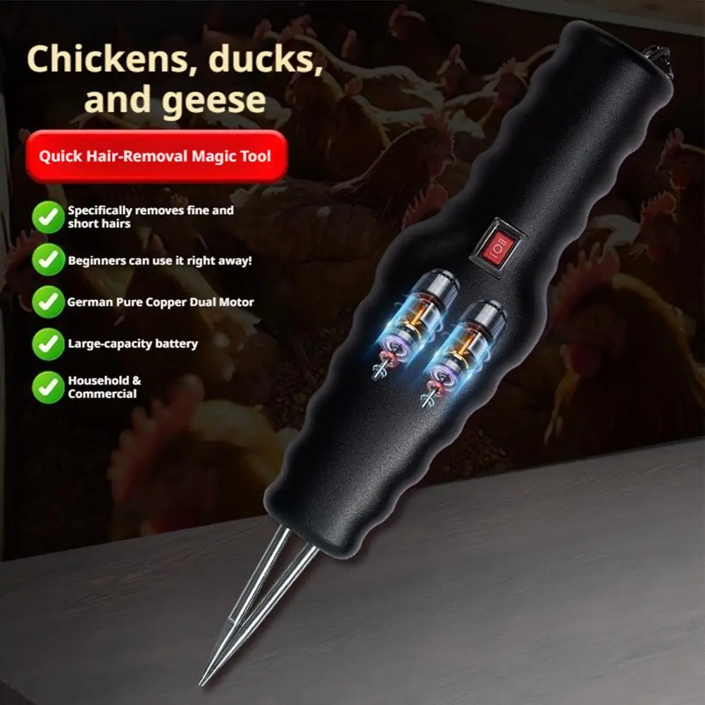 Depenador Elétrico para Aves Recarregável USB-C Portátil - Imagem 5