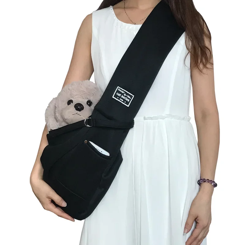 Bolsa Transversal para Cães Pequenos com Bolso para Petiscos - Imagem 4