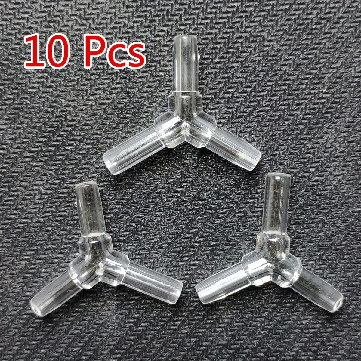 Conector Y de 3 Vias para Tubo de Ar de Aquário 4 mm Transparente - Imagem 4