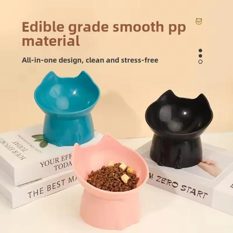 Tigela Elevada para Gatos e Cães, Plástico com Pés Altos - Imagem 2