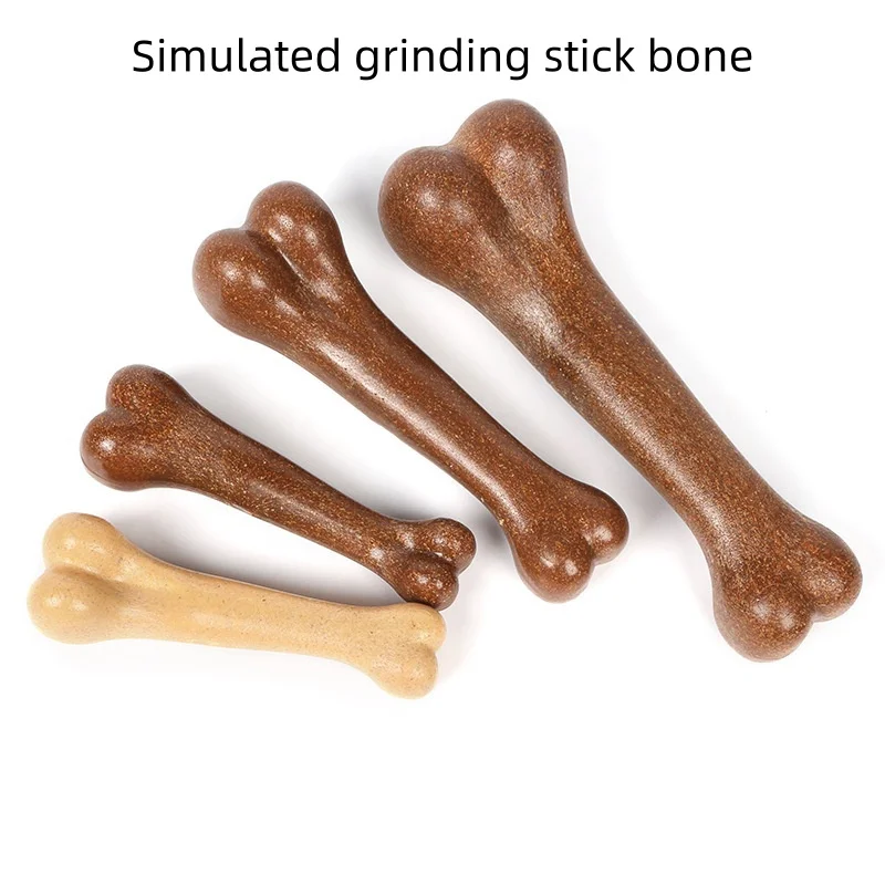 Brinquedo Osso para Cães de Madeira Natural Fácil de Limpar - Imagem 2