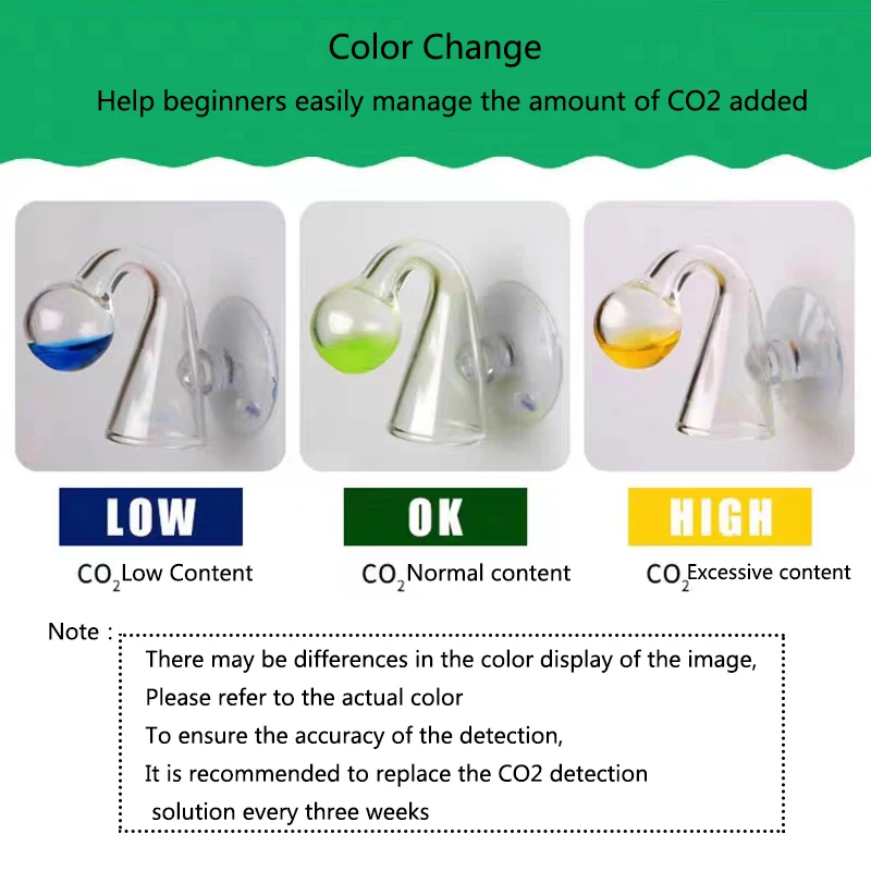 Indicador de CO2 para Aquário de Vidro com Monitor de Nível - Imagem 6