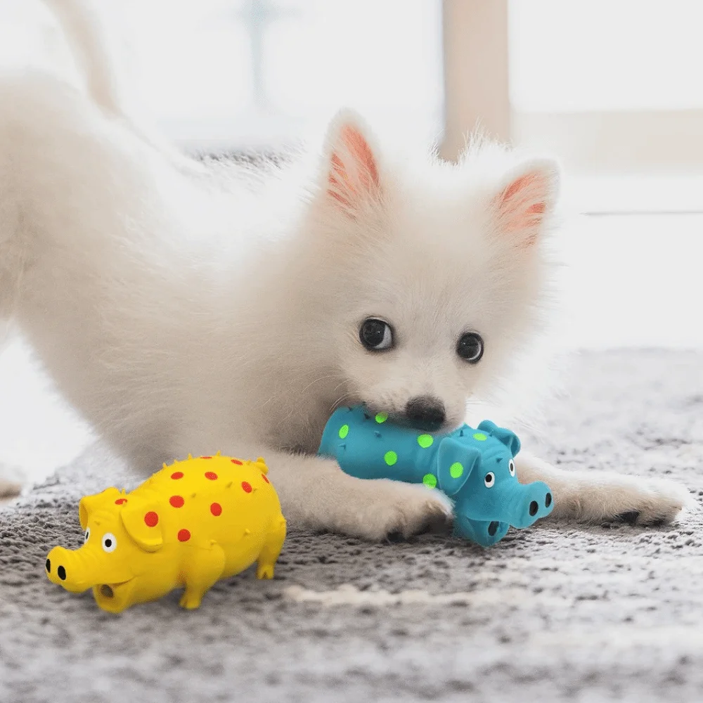 Brinquedo de Látex para Cães com Som Squeaker 17,5 cm - Imagem 6