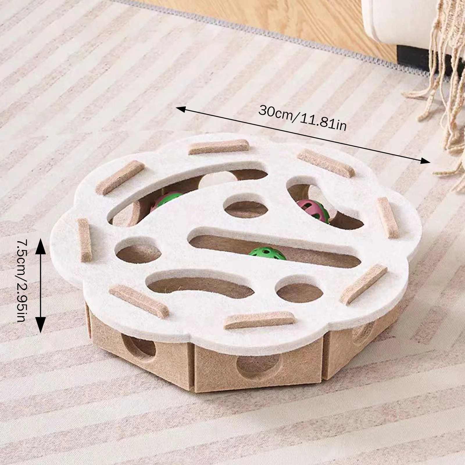 Brinquedo Quebra-Cabeça para Gatos de Plástico com Sino Interno - Imagem 6