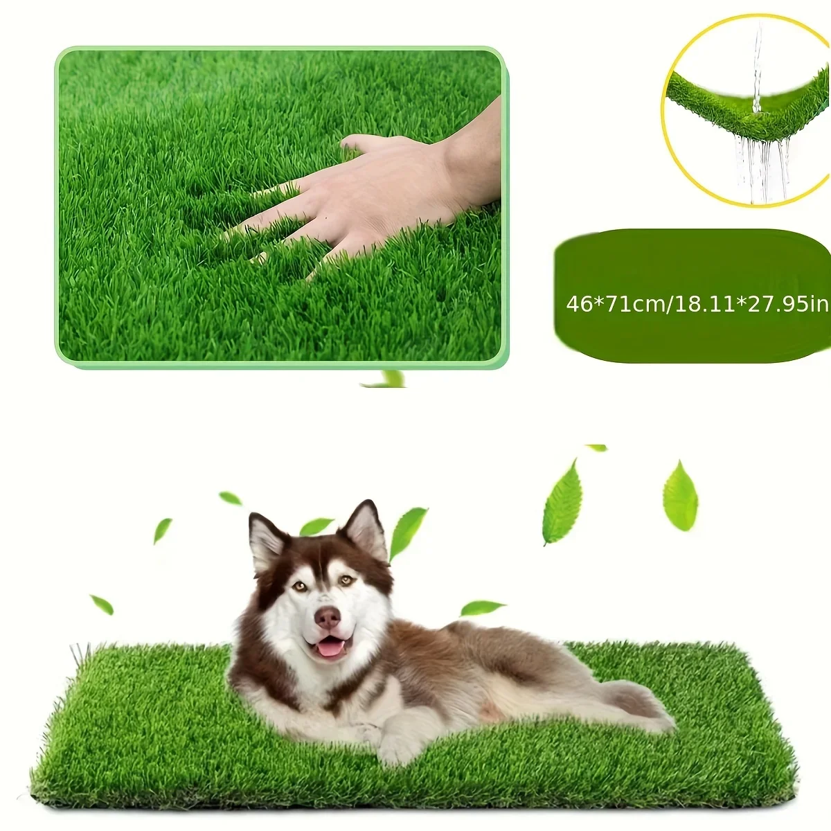Tapete Grama para Cães Lavável com Controle de Odor Tamanho S - Imagem 3