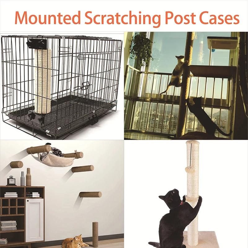 Poste Arranhador para Gatos de Sisal com 7 cm de Diâmetro - Imagem 4