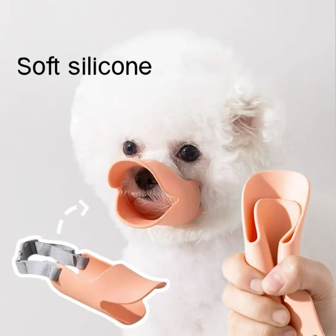 Focinheira de Silicone para Cães Ajustável com Fivela de Liberação Rápida - Imagem 3