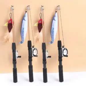vara de pesca retrátil para gatos