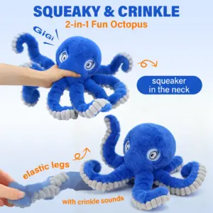 brinquedo para cães polvo de pelúcia