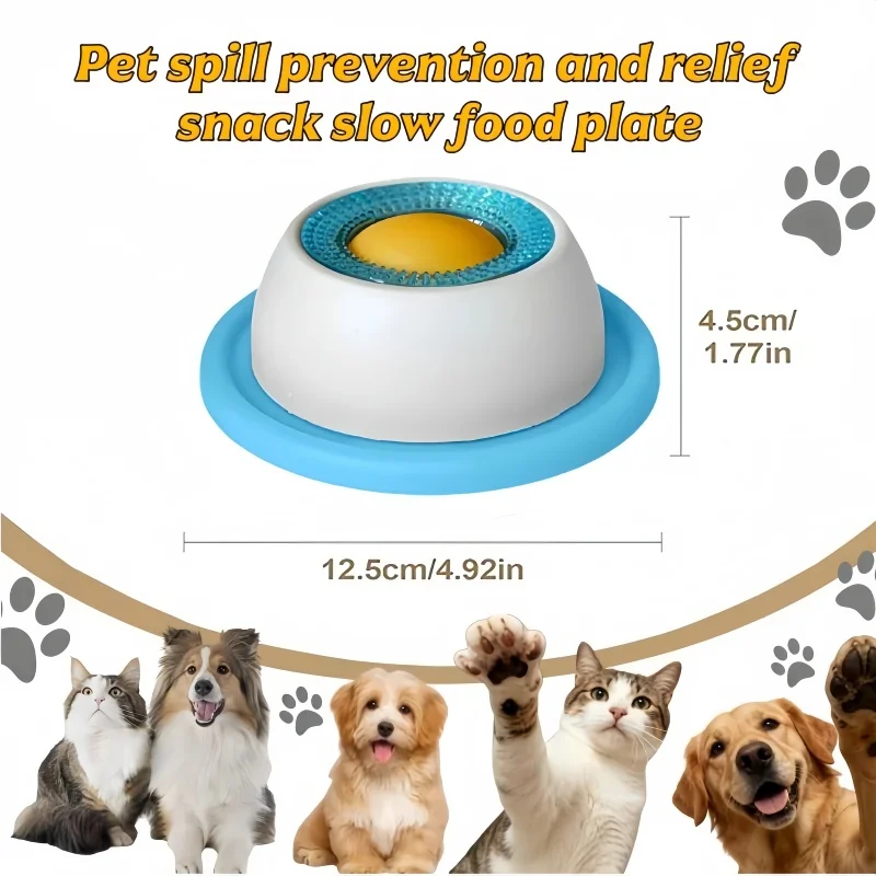 Tigela de Alimentação Lenta para Cães e Gatos Antiderrapante - Imagem 2