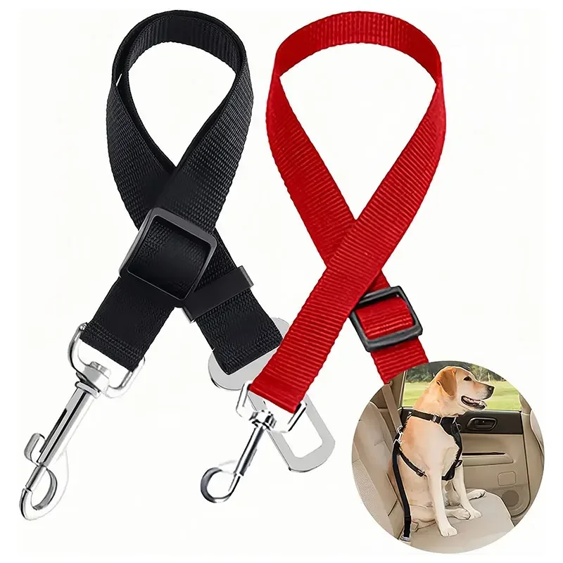 Cinto de Segurança Ajustável para Cães e Gatos Azul - Imagem 2