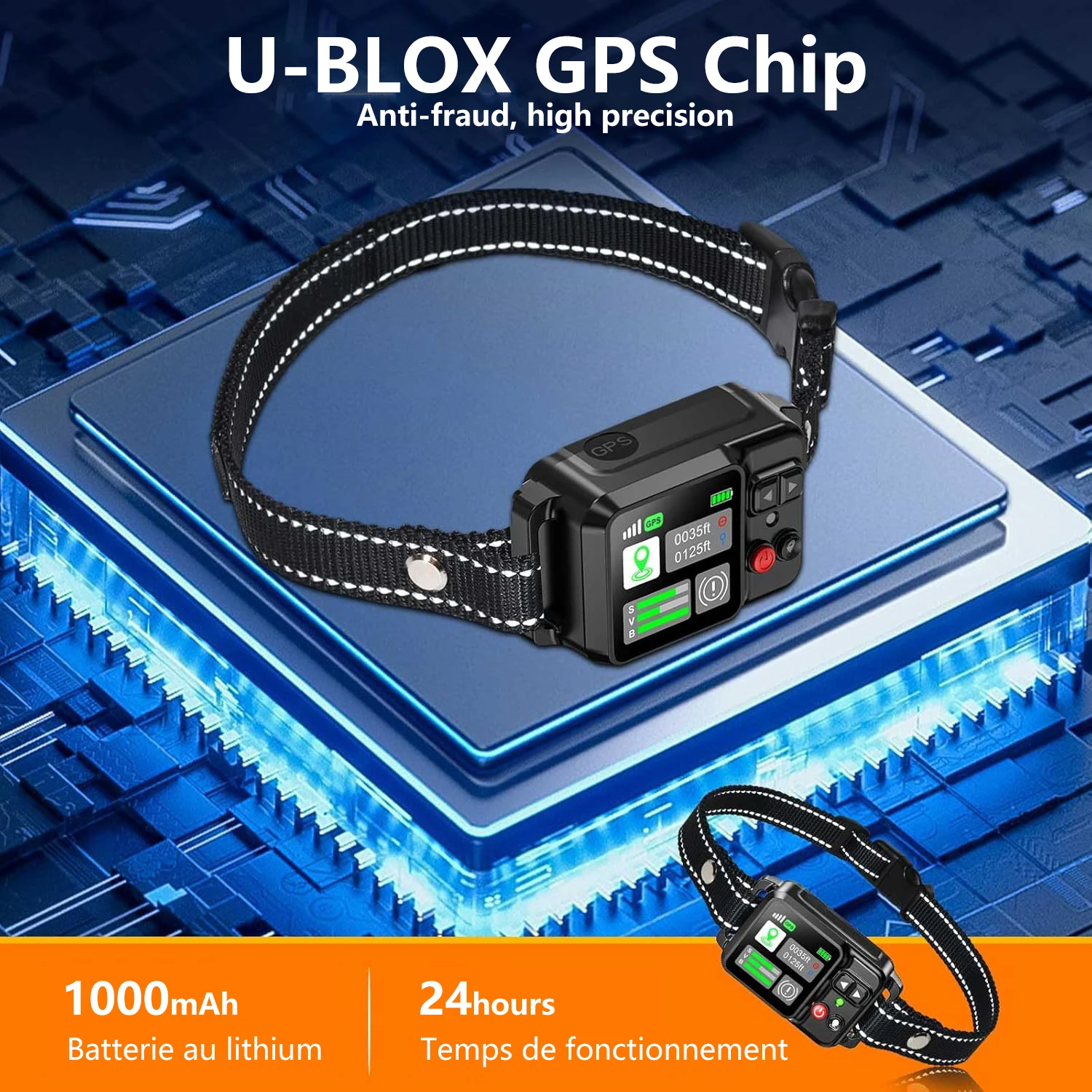 Cerca Elétrica Sem Fio para Cães com GPS, Alcance de 15 a 2000 m - Image 6